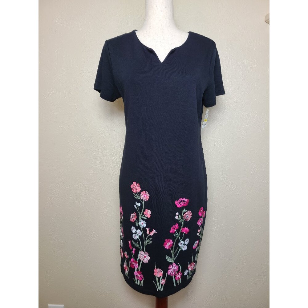 NWT Karen Scott Womens Summer Dress Floral Pink Size PM A473